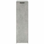 vidaXL Armoire à chaussures Gris béton 30x35x100 cm Bois d'ingénierie