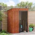 vidaXL Cabanons de jardin Marron 137 x 81 x 180 cm Métал