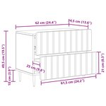 vidaXL Cabinet de chevet avec tiroir Chêne Sonoma 62 x 34 5 x 49 5 cm
