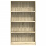 vidaXL Bibliothèque chêne sonoma 80x24x143 cm bois d'ingénierie