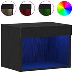 vidaXL Meuble TV Chêne noir 40 x 30 x 30 cm Bois d'ingénierie