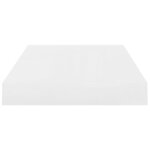 vidaXL Étagère murale flottante 2 Pièces Blanc brillant 40x23x3 8 cm MDF