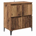 vidaXL Buffet Bois Ancien 60 x 35 x 70 cm Bois d'ingénierie et fer