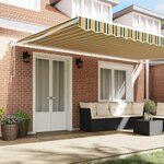 vidaXL Auvent rétractable électrique Vert 500 × 300 cm