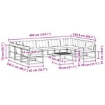 vidaXL Ensemble de canapés d'extérieur 10 Pièces Naturel et Beige