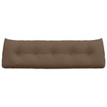 vidaXL Coussin de Dos Marron 160 x 24 x 50 cm tissu