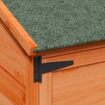 vidaXL Abri de jardin avec toit Marron 106 5 x 56 x 113 5 cm