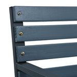 vidaXL Chaises de jardin lot de 2 sapin massif acier enduit de poudre