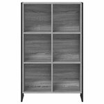 vidaXL Bibliothèque Gris Sonoma 99 5 x 30 x 108 5 cm Bois d'ingénierie