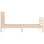 vidaXL Cadre de lit sans matelas 90x200 cm bois massif