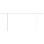 vidaXL Auvent rétractable automatique avec poteaux 5x3 m Crème