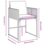 vidaXL Ensemble salle à manger jardin 5 pièces avec coussins Noir Rattan PE