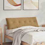 vidaXL Coussin de Dos Marron 140 x 50 cm Tissu en velours côtelé