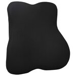 vidaXL Oreiller avec oreiller Réglable Noir 40 x 40 x 11 cm Avec filet