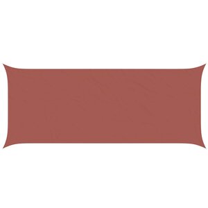 vidaXL Voile d'ombre Terre cuite 6 x 2 5 m 100 polyester Oxford