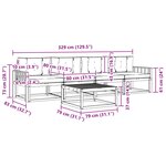 vidaXL Ensemble de canapés d'extérieur 4 pc Blanc et Beige