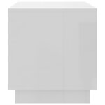 vidaXL Meuble TV Blanc brillant 70x41x44 cm Aggloméré