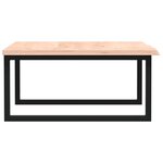 vidaXL Étagère de vasque murale acier et bois de chêne massif