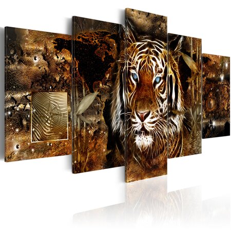 Tableau - golden jungle l x h en cm 200x100