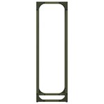 vidaXL Portant de bois chauffage vert olive 25x25x80 cm