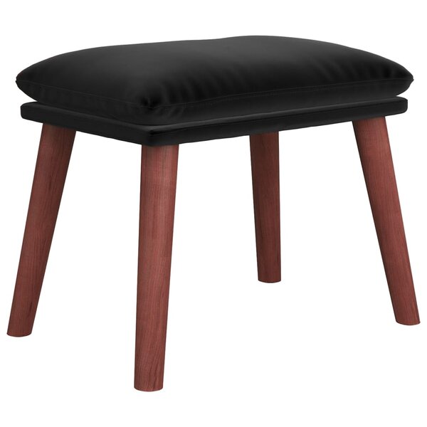 vidaXL Repose-pied Noir 45x29 5x35 cm Velours