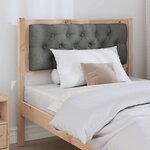 vidaXL Tête de lit Autre marron et gris foncé 90 cm Bois massif en pin