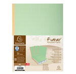 Paquet de 25 chemises à dos toilé 300 g dos 3cm 24x32cm Vert EXACOMPTA