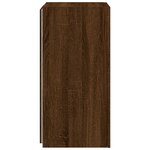 vidaXL Meubles TV muraux lumières LED 2 Pièces chêne marron 30 5x35x70 cm