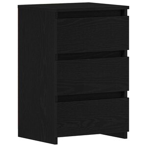 vidaXL Cabinet de chevet avec tiroir Chêne noir 40 x 35 x 62 5 cm
