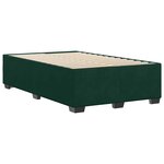 vidaXL Cadre de lit sans matelas vert foncé 120x190 cm velours