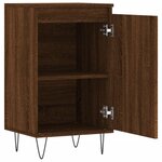 vidaXL Buffets 2 Pièces chêne marron 40x35x70 cm bois d'ingénierie