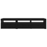 vidaXL Meubles TV 2 Pièces Chêne noir 180 x 35 x 40 cm Bois d'ingénierie