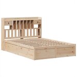 vidaXL Cadre de lit sans matelas 140x190 cm bois de pin massif