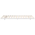 vidaXL Cadre de lit surélevé Blanc 100 x 200 cm Bois massif en pin