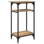 vidaXL Table d'appoint avec étagère Chêne artisanal 40 x 30 x 75 cm