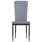 vidaXL Chaises à manger lot de 2 Gris clair Velours