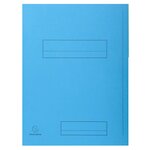Paquet De 50 Chemises Imprimées 2 Rabats Super 210 - 24x32cm - Bleu Clair - X 5 - Exacompta