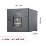 Boîte aux lettres Soléa  2 portes Gris anthracite aspect sablé REN 0206MS