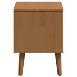 vidaXL Cabinet de chevet Caramel 40 x 35 x 48 cm Pin massif
