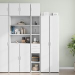 vidaXL Armoire de rangement mince blanc 30x42 5x225 cm