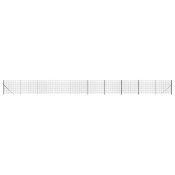 vidaXL Clôture en treillis métallique avec bride anthracite 2 2x25 m
