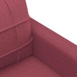 vidaXL Canapé à 2 places Rouge bordeaux 120 cm Tissu