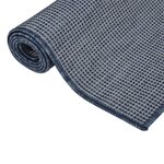 vidaXL Tapis à tissage plat d'extérieur 80x250 cm Bleu