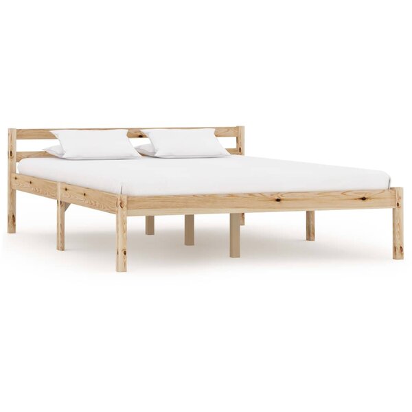vidaXL Cadre de lit sans matelas bois de pin massif 120x200 cm