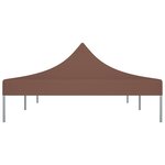 vidaXL Toit de tente de réception 6x3 m Marron 270 g/m²