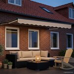 vidaXL Auvent rétractable électrique Beige 3 5 x 2 m