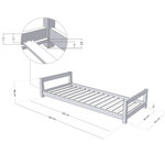 Lit enfant KIDDY 90 x 160 vert pétrole