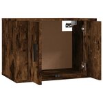 vidaXL Meuble TV mural Chêne fumé 57x34 5x40 cm