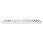 vidaXL Cadre de lit surélevé Blanc 180 x 220 cm Bois de pin massif