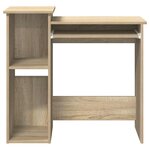 vidaXL Bureau avec étagères chêne sonoma 84x40x78 cm